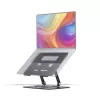 Suporte de portátil giratório StarTech.com, rotação 360°, elevador ergonómico de secretária para computador, plataforma elevada com inclinação ajustável, máx. 5 kg, estrutura em alumínio, design portátil