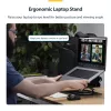 Suporte de portátil giratório StarTech.com, rotação 360°, elevador ergonómico de secretária para computador, plataforma elevada com inclinação ajustável, máx. 5 kg, estrutura em alumínio, design portátil
