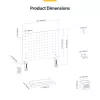 Conjunto organizador de secretária StarTech.com 1612B-DESK-PEGBOARD 1 unid.