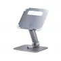 Suporte de portátil telescópico StarTech.com, base giratória 360°, elevador de computador rotativo para secretária, altura e inclinação ajustáveis, máx. 5 kg, acabamento em alumínio, design portátil