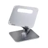 Suporte de portátil telescópico StarTech.com, base giratória 360°, elevador de computador rotativo para secretária, altura e inclinação ajustáveis, máx. 5 kg, acabamento em alumínio, design portátil