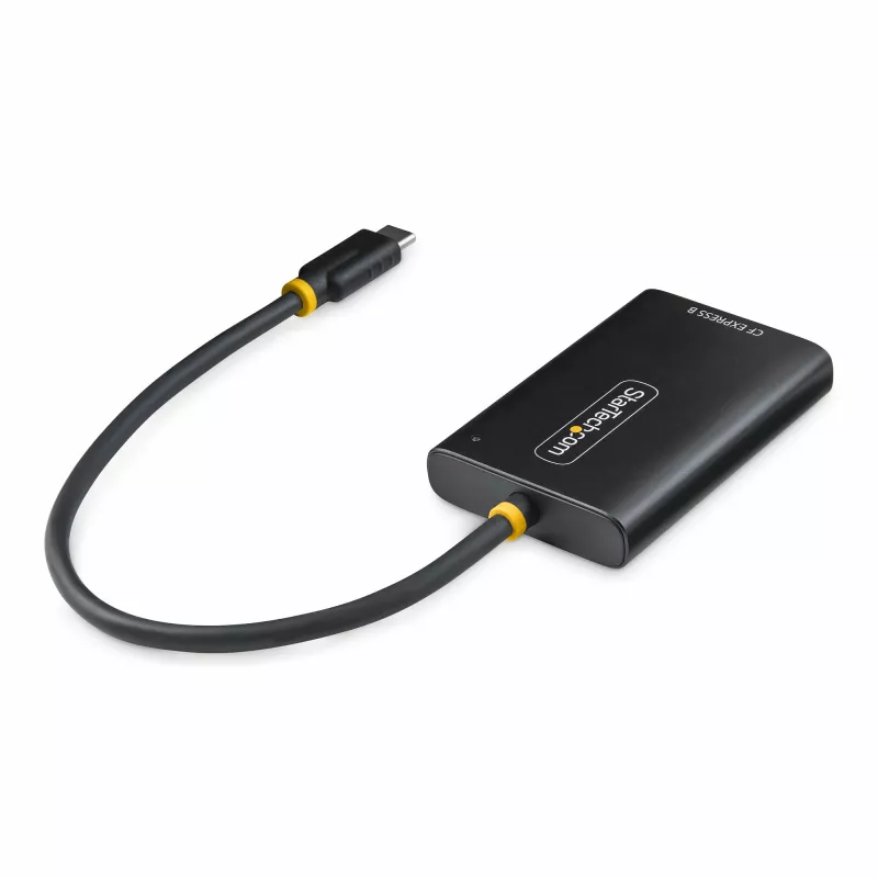 Leitor de cartões StarTech.com USB-C CFexpress Type-B, USB 10Gbps, leitor de cartões de memória portátil, adaptador USB Type-C para CF-Express 2.0, funciona com qualquer sistema operativo