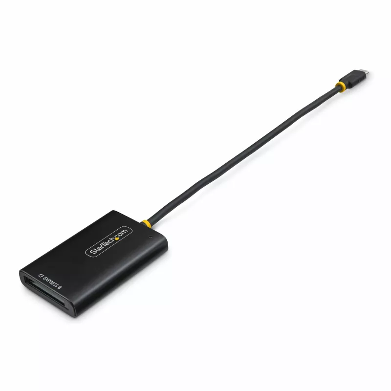 Leitor de cartões StarTech.com USB-C CFexpress Type-B, USB 10Gbps, leitor de cartões de memória portátil, adaptador USB Type-C para CF-Express 2.0, funciona com qualquer sistema operativo