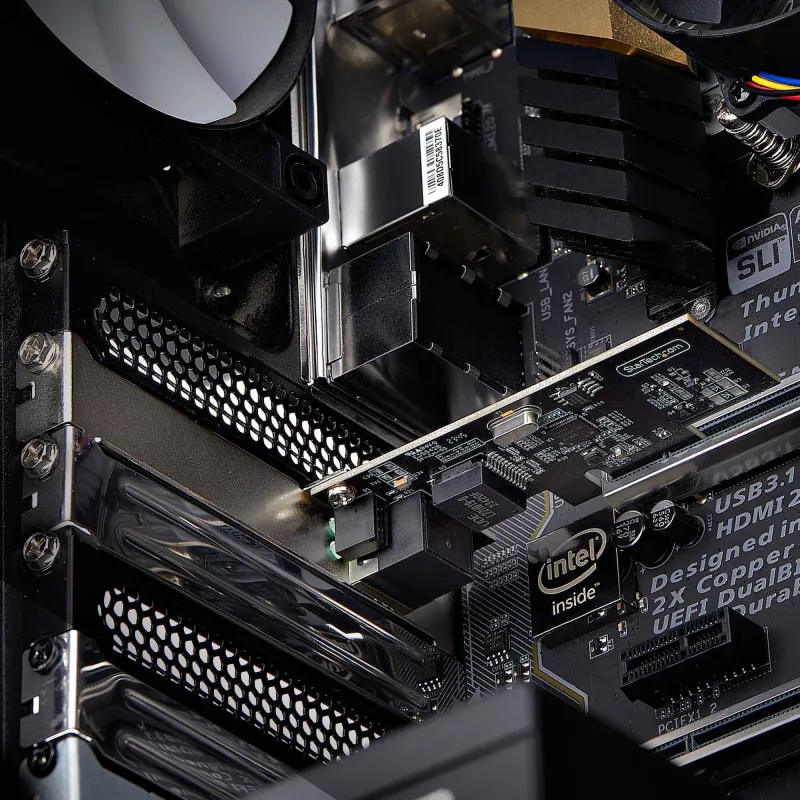Placa de rede PCIe StarTech.com 1 porta 2,5Gbps NBASE-T, Intel® I225-V, placa de rede de computador de porta única, NIC Ethernet MultiGigabit, placa LAN PCI Express para servidor