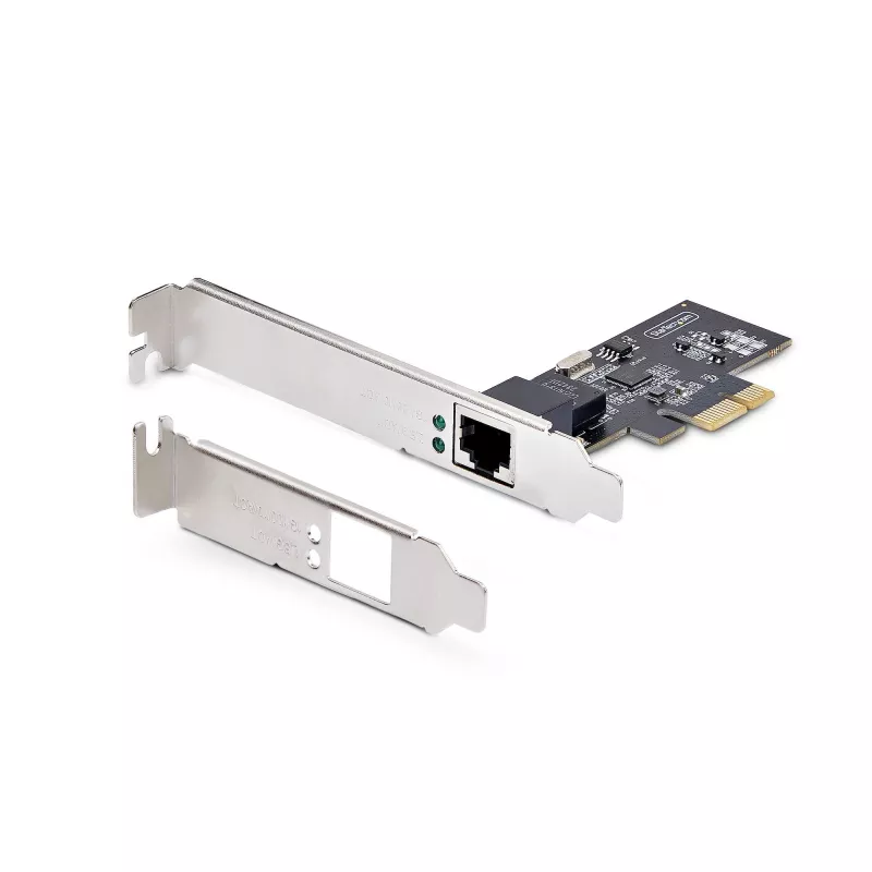 Placa de rede PCIe StarTech.com 1 porta 2,5Gbps NBASE-T, Intel® I225-V, placa de rede de computador de porta única, NIC Ethernet MultiGigabit, placa LAN PCI Express para servidor
