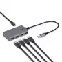 Hub USB-A StarTech.com 4 portas, 5 Gbit/s, alimentado pelo bus, hub USB-A para 4x USB-A com entrada de alimentação auxiliar USB-C, cabo host de 30 cm, hub USB portátil para desktop/portátil