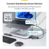 Hub USB-A StarTech.com 4 portas, 5 Gbit/s, alimentado pelo bus, hub USB-A para 4x USB-A com entrada de alimentação auxiliar USB-C, cabo host de 30 cm, hub USB portátil para desktop/portátil