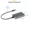 Hub USB-A StarTech.com 4 portas, 5 Gbit/s, alimentado pelo bus, hub USB-A para 4x USB-A com entrada de alimentação auxiliar USB-C, cabo host de 30 cm, hub USB portátil para desktop/portátil