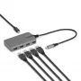 Hub USB-C StarTech.com 4 portas, 5 Gbit/s, alimentado pelo bus, hub USB-C para 4x USB-A com entrada de alimentação auxiliar USB-C, cabo host de 1ft/30cm, hub USB portátil para desktop/portátil