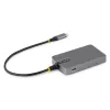 Hub USB-C StarTech.com 4 portas, 5 Gbit/s, alimentado pelo bus, hub USB-C para 4x USB-A com entrada de alimentação auxiliar USB-C, cabo host de 1ft/30cm, hub USB portátil para desktop/portátil