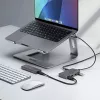 Hub USB-C StarTech.com 4 portas, 5 Gbit/s, alimentado pelo bus, hub USB-C para 4x USB-A com entrada de alimentação auxiliar USB-C, cabo host de 1ft/30cm, hub USB portátil para desktop/portátil