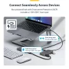 Hub USB-C StarTech.com 4 portas, 5 Gbit/s, alimentado pelo bus, hub USB-C para 4x USB-A com entrada de alimentação auxiliar USB-C, cabo host de 1ft/30cm, hub USB portátil para desktop/portátil