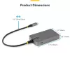 Hub USB-C StarTech.com 4 portas, 5 Gbit/s, alimentado pelo bus, hub USB-C para 4x USB-A com entrada de alimentação auxiliar USB-C, cabo host de 1ft/30cm, hub USB portátil para desktop/portátil
