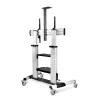 Suporte/carrinho de TV com rodas StarTech.com para ecrãs planos de 60-100 polegadas até 100 kg, ajuste de altura por manivela, suporte móvel/portátil tipo trolley