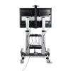 Suporte/carrinho de TV com rodas StarTech.com para ecrãs planos de 60-100 polegadas até 100 kg, ajuste de altura por manivela, suporte móvel/portátil tipo trolley