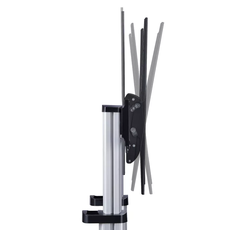 Suporte/carrinho de TV com rodas StarTech.com para ecrãs planos de 60-100 polegadas até 100 kg, ajuste de altura por manivela, suporte móvel/portátil tipo trolley