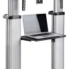 Suporte/carrinho de TV com rodas StarTech.com para ecrãs planos de 60-100 polegadas até 100 kg, ajuste de altura por manivela, suporte móvel/portátil tipo trolley