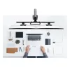 Suporte de secretária StarTech.com braço duplo para monitor com barra transversal, para ecrãs até 27 polegadas, VESA 75x75/100x100, máx. 33 lb/15 kg, aperto em C, totalmente articulado, mola mecânica, TAA