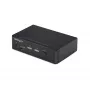 Switch KVM DisplayPort StarTech.com 2 portas, 4K 60Hz, DP 1.2, gestão EDID, hub USB 3.0 de 2 portas, 4x portas USB HID, conforme TAA
