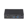 Switch KVM DisplayPort StarTech.com 2 portas, 4K 60Hz, DP 1.2, gestão EDID, hub USB 3.0 de 2 portas, 4x portas USB HID, conforme TAA