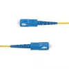 Cabo de fibra ótica StarTech.com 3m LC para SC (UPC) OS2 monomodo simplex, 9/125µm, 40G/100G, insensível a dobras, baixa atenuação de inserção – cabo patch de fibra ótica LSZH