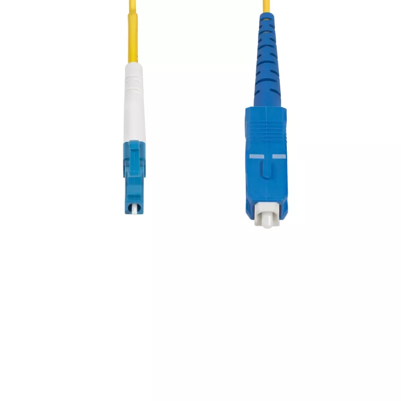 Cabo de fibra ótica StarTech.com 3m LC para SC (UPC) OS2 monomodo simplex, 9/125µm, 40G/100G, insensível a dobras, baixa atenuação de inserção – cabo patch de fibra ótica LSZH