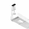 Bandeja de gestão de cabos sob a secretária StarTech.com, organizador de cabos de comprimento ajustável, fixação por aperto, sem necessidade de perfuração, suporte para réguas de tomadas, branco