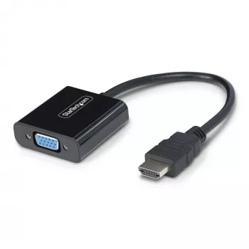 Adaptador StarTech.com HDMI para VGA, conversor de vídeo ativo para portátil/desktop, 1920x1080 (1080p), fonte HDMI para monitor/ecrã/projetor VGA