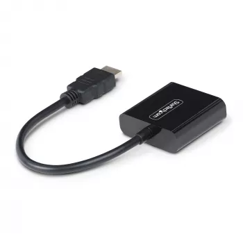 Adaptador StarTech.com HDMI para VGA, conversor de vídeo ativo para portátil/desktop, 1920x1080 (1080p), fonte HDMI para monitor/ecrã/projetor VGA