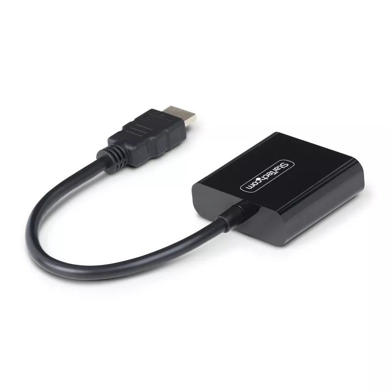 Adaptador StarTech.com HDMI para VGA, conversor de vídeo ativo para portátil/desktop, 1920x1080 (1080p), fonte HDMI para monitor/ecrã/projetor VGA