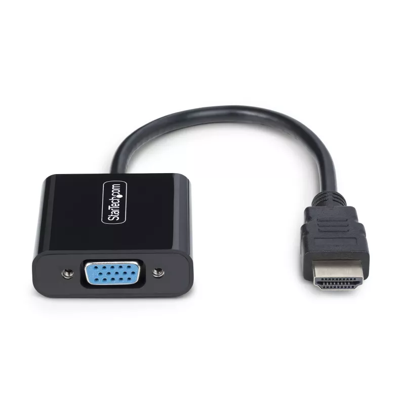 Adaptador StarTech.com HDMI para VGA, conversor de vídeo ativo para portátil/desktop, 1920x1080 (1080p), fonte HDMI para monitor/ecrã/projetor VGA