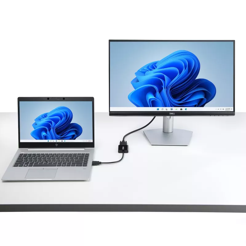 Adaptador StarTech.com HDMI para VGA, conversor de vídeo ativo para portátil/desktop, 1920x1080 (1080p), fonte HDMI para monitor/ecrã/projetor VGA