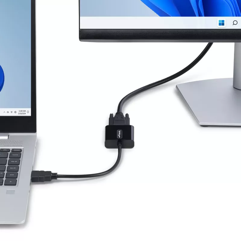Adaptador StarTech.com HDMI para VGA, conversor de vídeo ativo para portátil/desktop, 1920x1080 (1080p), fonte HDMI para monitor/ecrã/projetor VGA