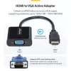 Adaptador StarTech.com HDMI para VGA, conversor de vídeo ativo para portátil/desktop, 1920x1080 (1080p), fonte HDMI para monitor/ecrã/projetor VGA
