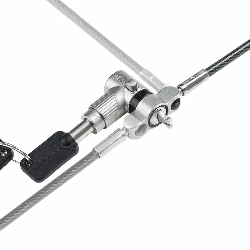 Pack de 25 fechaduras universais StarTech.com para portátil 2 m, chave igual, cabo de segurança, compatível com Noble Wedge®/Nano/K-Slot, cabo antifurto resistente a cortes