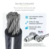Pack de 25 fechaduras universais StarTech.com para portátil 2 m, chave igual, cabo de segurança, compatível com Noble Wedge®/Nano/K-Slot, cabo antifurto resistente a cortes