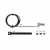 Pack de 25 fechaduras universais StarTech.com para portátil 2 m, cabo de segurança serializado para portátil, compatível com Noble Wedge®/Nano/K-Slot, cabo com fechadura de combinação sem chave – TAA