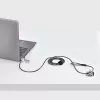 Pack de 10 fechaduras StarTech.com para portátil de acesso duplo, 1,98 m chave igual e fechadura de cabo de segurança com combinação numérica para dispositivos K-Slot, cabo de aço antifurto para computador