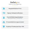 Pack de 10 fechaduras StarTech.com para portátil de acesso duplo, 1,98 m chave igual e fechadura de cabo de segurança com combinação numérica para dispositivos K-Slot, cabo de aço antifurto para computador