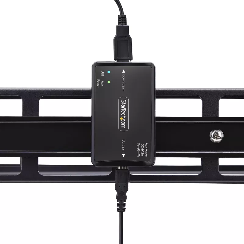 Isolador galvânico USB da StarTech.com, até 6 kV, filtro elétrico de interferências, IP40, montagem em calha DIN, filtro de rede isolado, USB 2.0/1.1, 5 V/250 mA, plug-and-play, TAA