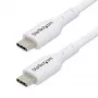 Cabo de carregamento USB-C branco StarTech.com 3m (9.8ft), cabo USB-C, cabo de carregamento USB 2.0 Type-C para portátil, 60W 3A Power Delivery, revestimento TPE, cabo de transferência de dados USB-C, M/M