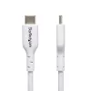 Cabo de carregamento USB-C branco StarTech.com 3m (9.8ft), cabo USB-C, cabo de carregamento USB 2.0 Type-C para portátil, 60W 3A Power Delivery, revestimento TPE, cabo de transferência de dados USB-C, M/M