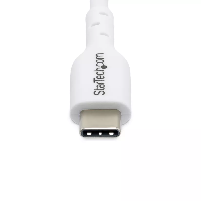 Cabo de carregamento USB-C branco StarTech.com 3m (9.8ft), cabo USB-C, cabo de carregamento USB 2.0 Type-C para portátil, 60W 3A Power Delivery, revestimento TPE, cabo de transferência de dados USB-C, M/M