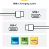 Cabo de carregamento USB-C branco StarTech.com 3m (9.8ft), cabo USB-C, cabo de carregamento USB 2.0 Type-C para portátil, 60W 3A Power Delivery, revestimento TPE, cabo de transferência de dados USB-C, M/M