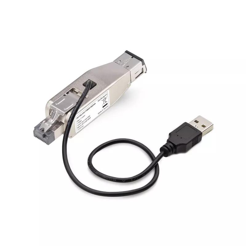 Dongle conversor de media StarTech.com Gigabit Fiber para RJ45 Ethernet, ótico monomodo 10 km/multimodo 800 m, alimentação USB, design compacto, caixa metálica, Micro Mini, TAA