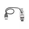 Dongle conversor de media StarTech.com Gigabit Fiber para RJ45 Ethernet, ótico monomodo 10 km/multimodo 800 m, alimentação USB, design compacto, caixa metálica, Micro Mini, TAA
