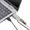 Dongle conversor de media StarTech.com Gigabit Fiber para RJ45 Ethernet, ótico monomodo 10 km/multimodo 800 m, alimentação USB, design compacto, caixa metálica, Micro Mini, TAA
