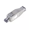 StarTech.com Dongle conversor de mídia Gigabit de fibra ótica para Ethernet RJ45, ótico monomodo 10 km/multimodo 800 m, alimentado por PoE, design compacto, caixa de metal, Micro Mini, TAA