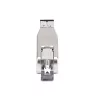 StarTech.com Dongle conversor de mídia Gigabit de fibra ótica para Ethernet RJ45, ótico monomodo 10 km/multimodo 800 m, alimentado por PoE, design compacto, caixa de metal, Micro Mini, TAA