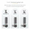 StarTech.com Pack de 25 cabos de segurança universais para portátil 6.6ft (2m), cabo de bloqueio com chave mestra, segurança informática, compatível com Noble Wedge®/Nano/K-Slot; cabo antifurto resistente a cortes